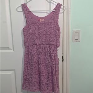 Purple lace dress
